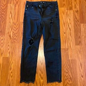 Art Class black stretchy distressed jeans